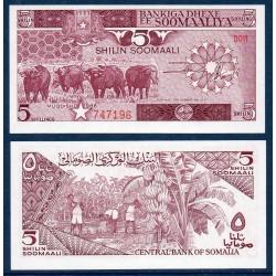 Somalie Pick N°31b, Billet de banque de 5 Shilin 1986