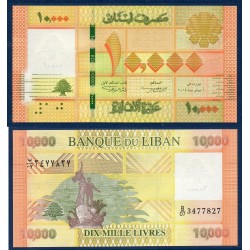 Liban Pick N°92b, Billet de banque de 10000 Livres 1014