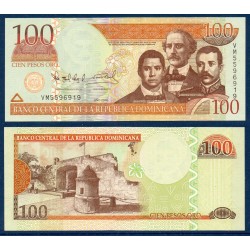Republique Dominicaine Pick N°177c, Billet de banque de 100 Pesos 2010