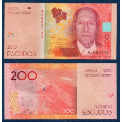 Cap vert Pick N°new, neuf Billet de banque de 200 escudos 2019