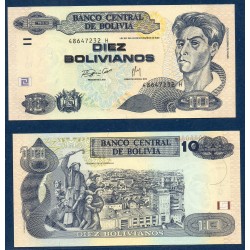 Bolivie Pick N°233, Billet de banque de 10 bolivianos 2007 série H