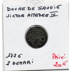 Duché de Savoie, Victor-Amédée III (1776) 2 denari
