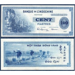 Indochine Pick N°78a, Sup Billet de banque de 100 piastre 1945