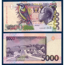Sao Tomé et Principe Pick N°65d, Billet de banque de 5000 Dobras 2013