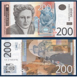 Serbie Pick N°58b, Billet de banque de 200 Dinara 2013
