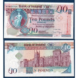 Irlande du nord Pick N°79Aa, bank of ireland Billet de Banque de 10 pounds 2005