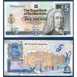 Ecosse Pick N°363, Billet de banque de 5 pounds 2004 Royal Bank of Scotland
