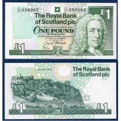 Ecosse Pick N°351c, Neuf Billet de banque de 1 pound 1992-1997 Royal Bank of Scotland