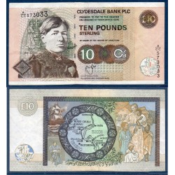 Ecosse Pick N°226c, Billet de banque de 10 pounds 26.1.2003 Clydesdale bank