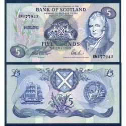 Ecosse Pick N°116b, Neuf Billet de banque de 5 pounds 1991-1194 Bank of Scotland
