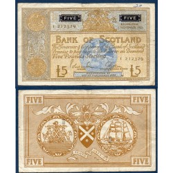 Ecosse Pick N°105b, Billet de banque de 1 pounds 1.11.1967 Bank of Scotland
