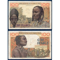 BCEAO Pick 101Ab, TB+ Billet de banque de 100 Francs 1961