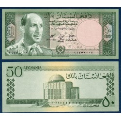 Afghanistan Pick N°39a, Billet de banque de 50 afghanis 1961