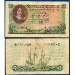 Afrique du sud Pick N°97c, Billet de banque de 5 pounds 8.3.1956