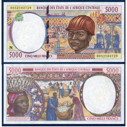 Afrique Centrale Pick 504Nf pour la Guinée Equatoriale, Billet de banque de 5000 Francs CFA 2000