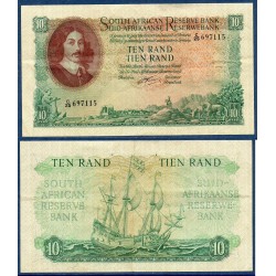 Afrique du sud Pick N°106b, Billet de banque de 10 rand 1965