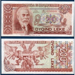 Albanie Pick N°52a, Billet de banque de 200 Leke 1992