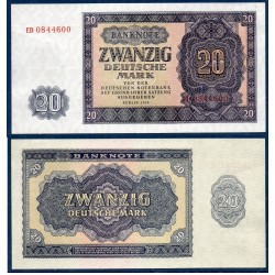 Allemagne RDA Pick N°19a, Billet de banque de 20 Mark 1955