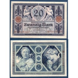 Allemagne Pick N°63, Neuf Billet de banque de 20 Mark 1915