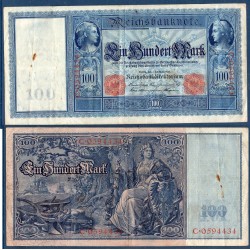 Allemagne Pick N°35, Billet de banque de 100 Mark 1908