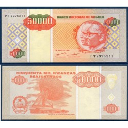 Angola Pick N°138, Neuf Billet de banque de 50000 Kwanzas 1995