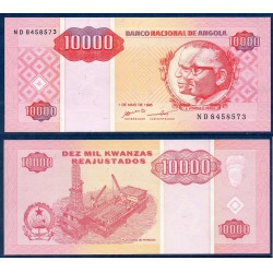 Angola Pick N°137, Billet de banque de 10000 Kwanzas 1995