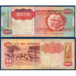 Angola Pick N°131a, TB Billet de banque de 10000 Kwanzas 1991