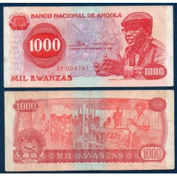 Angola Pick N°113, TTB Billet de banque de 1000 Kwansas 1976
