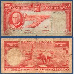 Angola Pick N°95, Billet de banque de 500 Escudos 1962