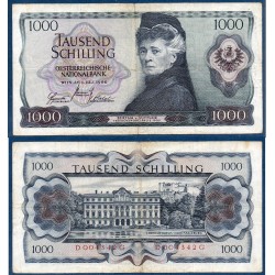Autriche Pick N°147a, Billet de banque de 1000 schilling 1966