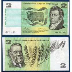 Australie Pick N°38d, Billet de banque de 2 Dollars 1972