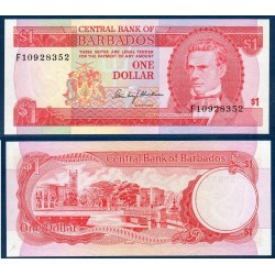 Barbade Pick N°29a, Neuf Billet de banque de 1 dollar 1973