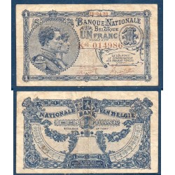 Belgique Pick N°92, Billet de banque de 1 franc 1920-1921