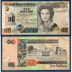 Belize Pick N°68c, Billet de banque de 10 dollars 2007