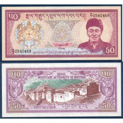 Bhoutan Pick N°17a Billet de banque de 50 Ngultrum 1985