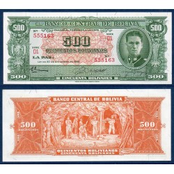 Bolivie Pick N°148, Neuf Billet de banque de 500 bolivianos 1945