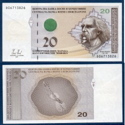 Bosnie Pick N°75a, Neuf Billet de banque de 20 Mark Convertible 2008