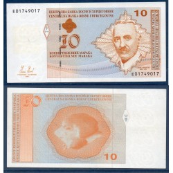 Bosnie Pick N°73a, Neuf Billet de banque de 10 Mark Convertible 2008