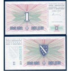 Bosnie Pick N°39a, Billet de banque de 1 Dinar 1994