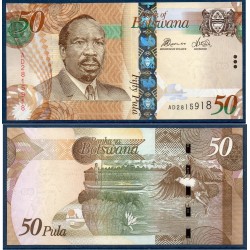 Botswana Pick N°32c neuf Billet de banque de 50 Pula 2014