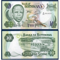 Botswana Pick N°20a, Billet de banque de 10 Pula 1999