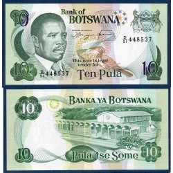 Botswana Pick N°12a, Neuf Billet de banque de 10 Pula 1982
