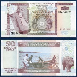 Burundi Pick N°36f, Billet de banque de 50 Francs 2006