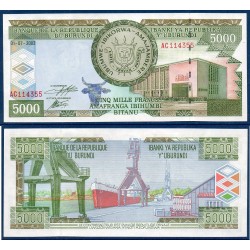 Burundi Pick N°42b, Billet de banque de 5000 Francs 2003