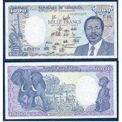 Cameroun Pick N°26a, Spl Billet de banque de 1000 Francs 1.1.1988