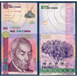 Cap vert Pick N°70a, Neuf Billet de banque de 1000 escudos 2007