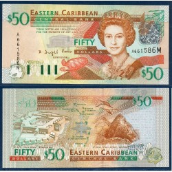 Caraïbes de l'est Pick N°45m, pour Montserrat Billet de banque de 50 dollars 2003