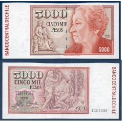 Chili Pick N°155e, Billet de banque de 5000 Pesos 1994-2005
