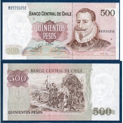 Chili Pick N°153e, Billet de banque de 500 Pesos 1995-2000