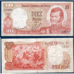 Chili Pick N°150b, Billet de banque de 10 Pesos 1975-1976
